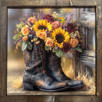 Sunflower Saddle Canvas Print