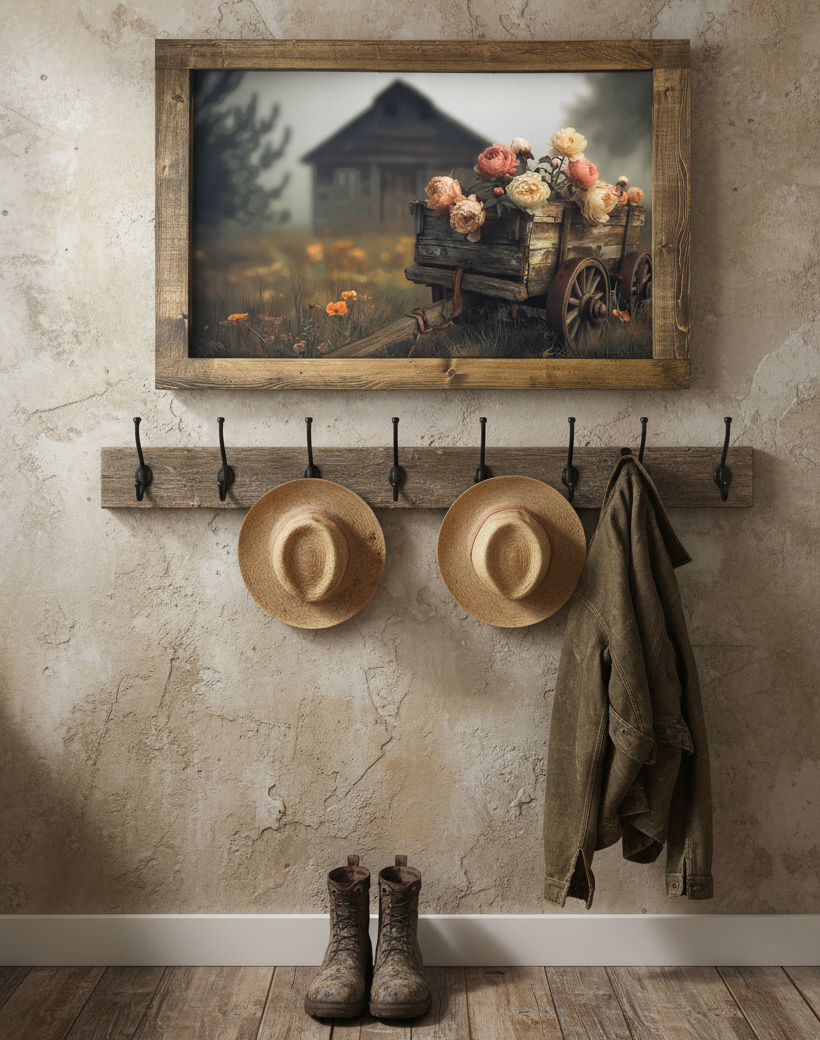 Petals on the Path Canvas Print