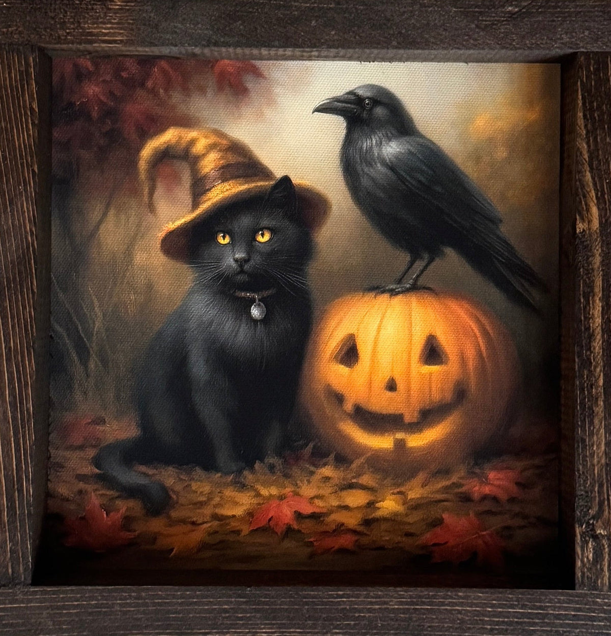 Black Cat Moon Magic Canvas Print Exclusive