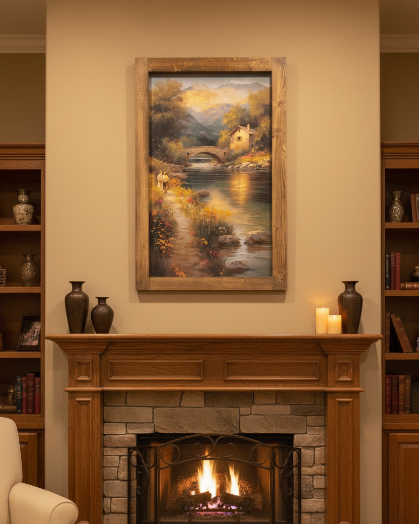 Riverbend Stroll Canvas Print Exclusive
