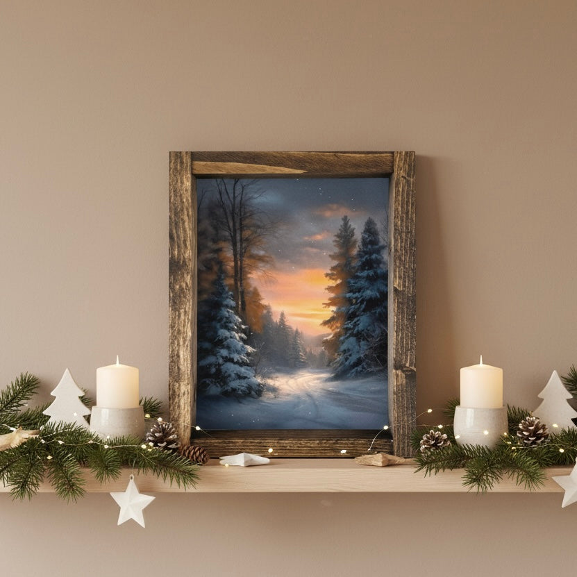Sunset Pinescape Canvas Print