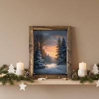 Sunset Pinescape Canvas Print