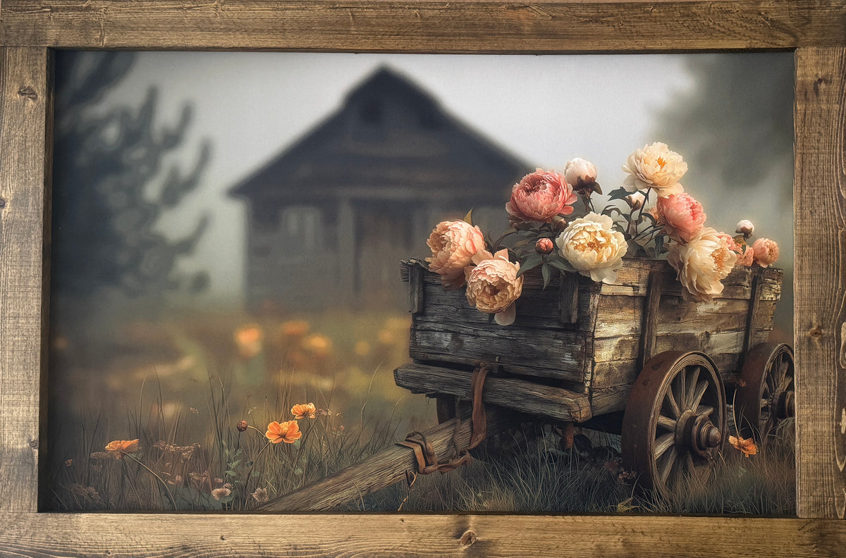 Petals on the Path Canvas Print