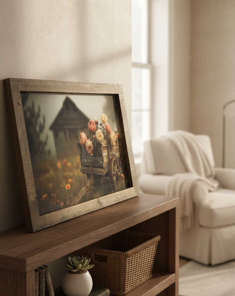 Petals on the Path Canvas Print