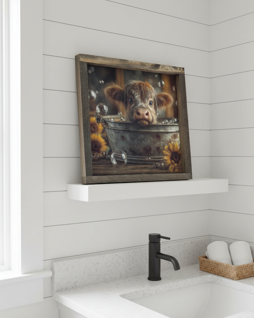 A Warm Little Wash Canvas Print