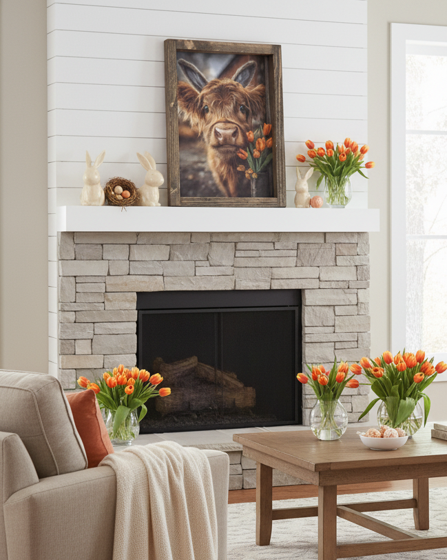 Tulip Peek Canvas Print