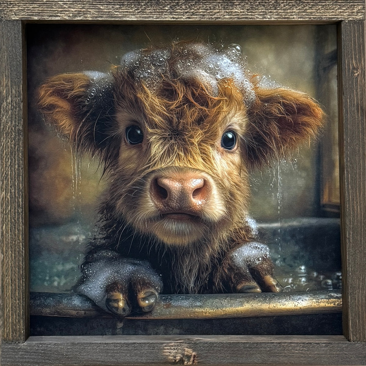 Bathtime Babe Canvas Print