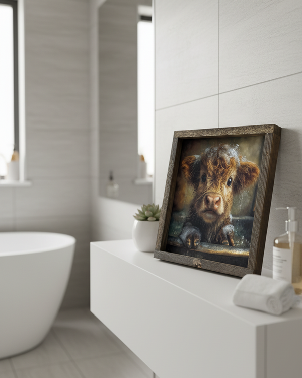 Bathtime Babe Canvas Print