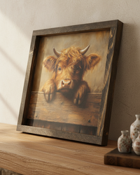 Sweet Highland Peek Canvas Print