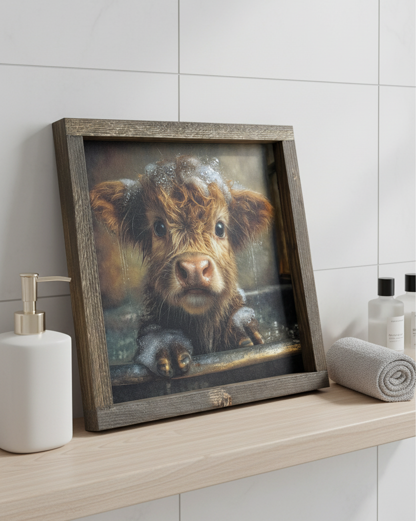 Bathtime Babe Canvas Print