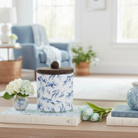 Bluebird Glass Jar With Wood Lid