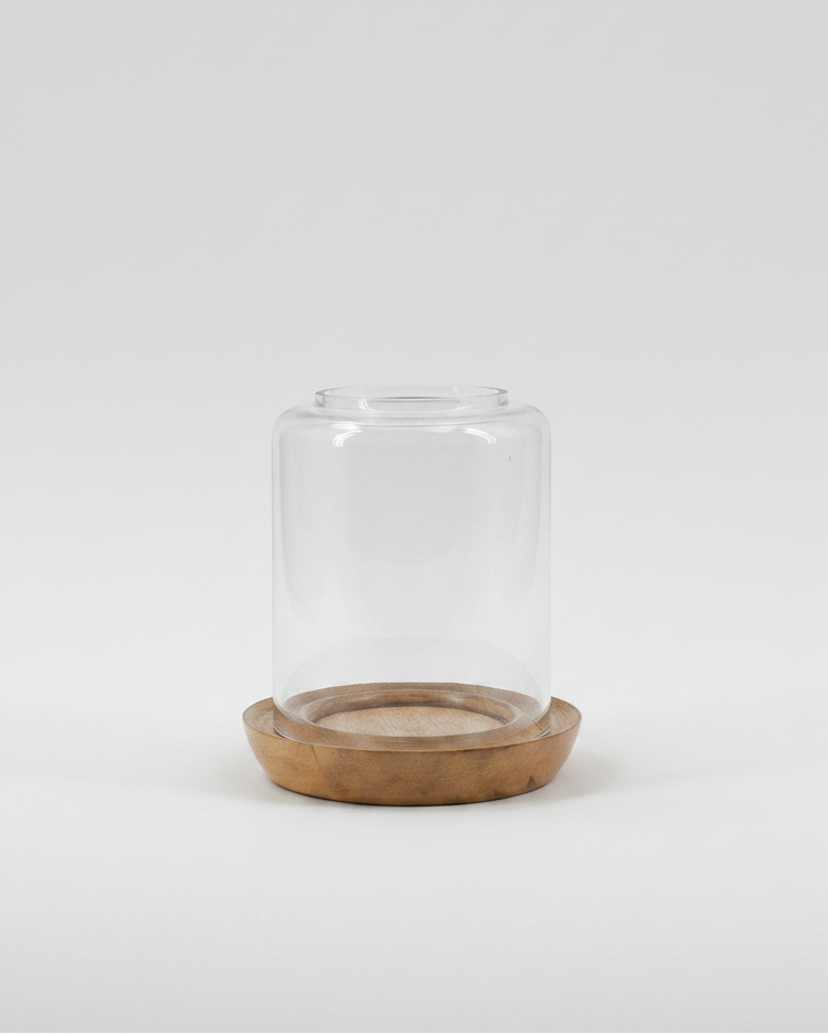 Mango Wood Base Hurricane