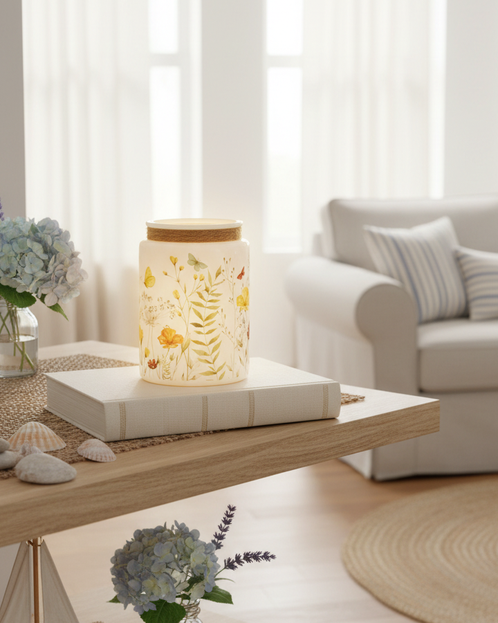 Wildflower Glass Jar