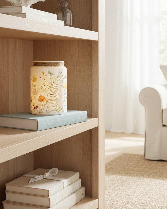 Wildflower Glass Jar