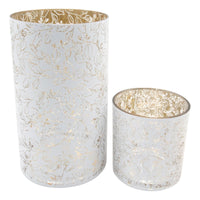 Golden Bloom Mercury Candle Holder