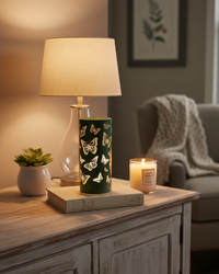 Butterfly Glass LED Cylinder