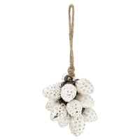 Vintage White Berry Cluster