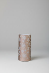 Snowflake Glass LED Cylinder