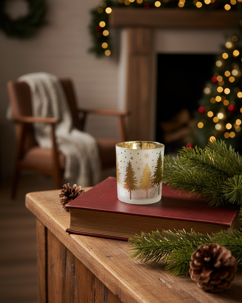 Golden Deer Glass Jars