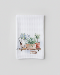 Country Garden Tea Towel - Garden Shelf