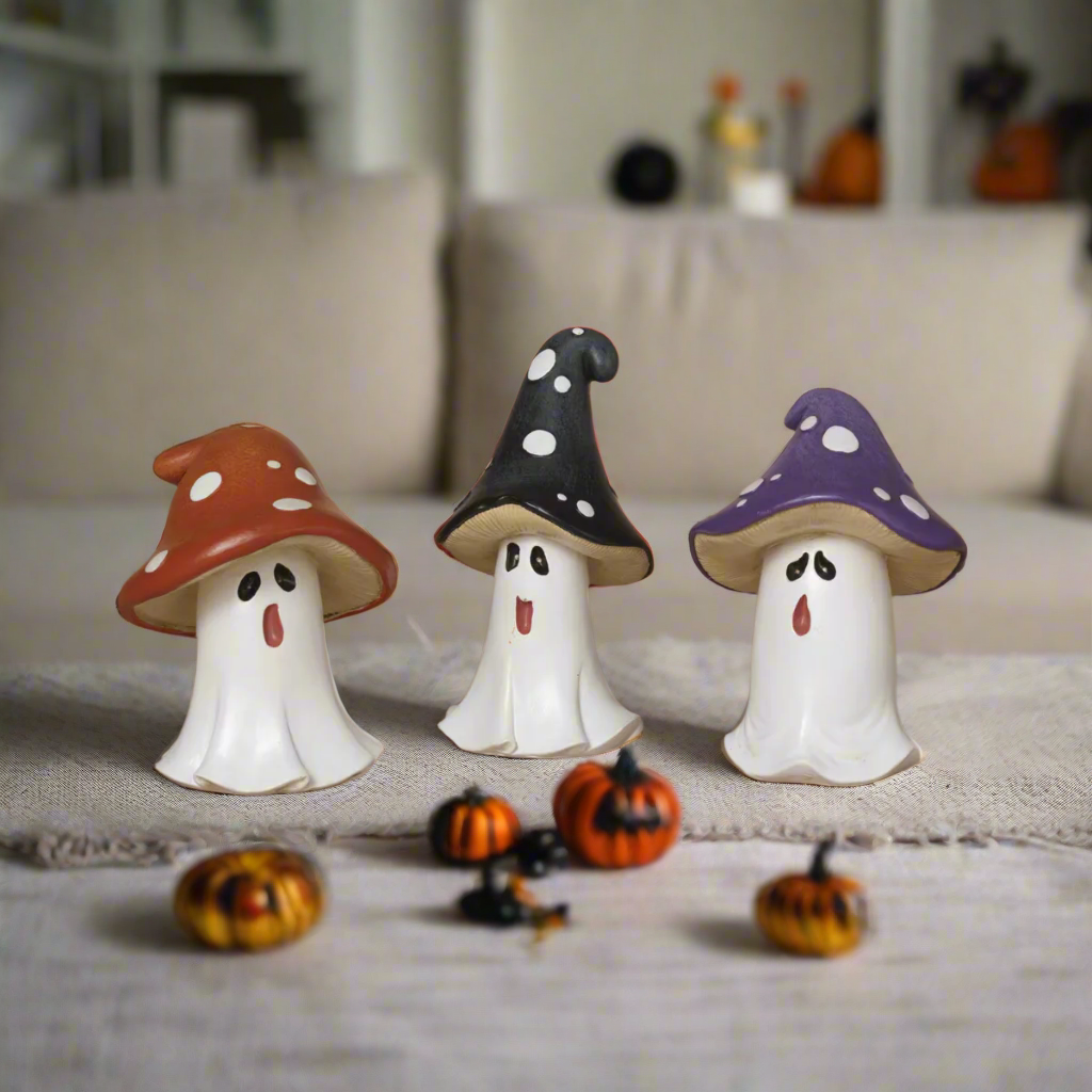 Rustic Ghost Mushrooms
