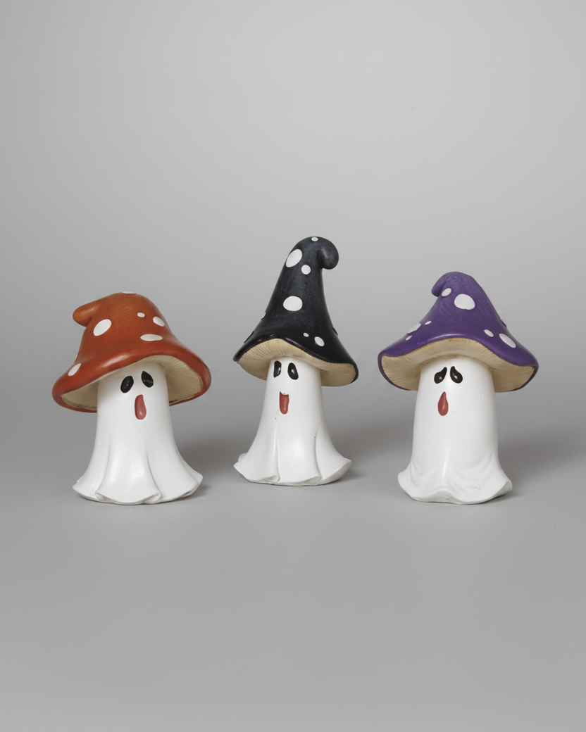 Rustic Ghost Mushrooms