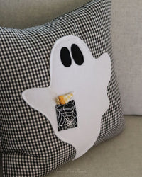 Plaid Ghost Pillow
