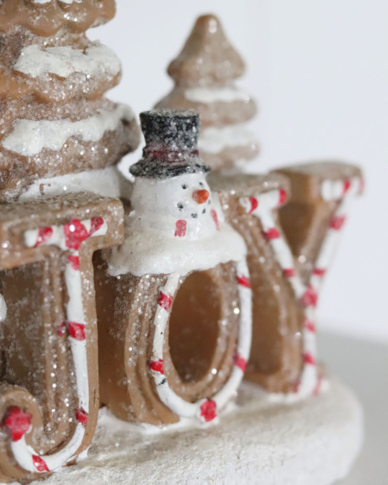 Gingerbread Joy Resin Decor