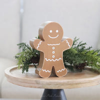 Chunky Wood Gingerbread Sitter Double Sided