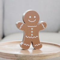 Chunky Wood Gingerbread Sitter Double Sided