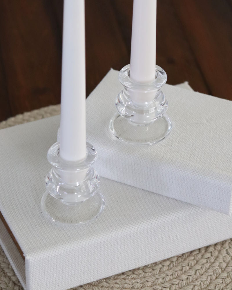 Glass Taper Candle Holder