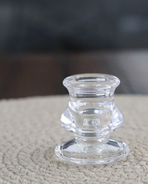 Glass Taper Candle Holder