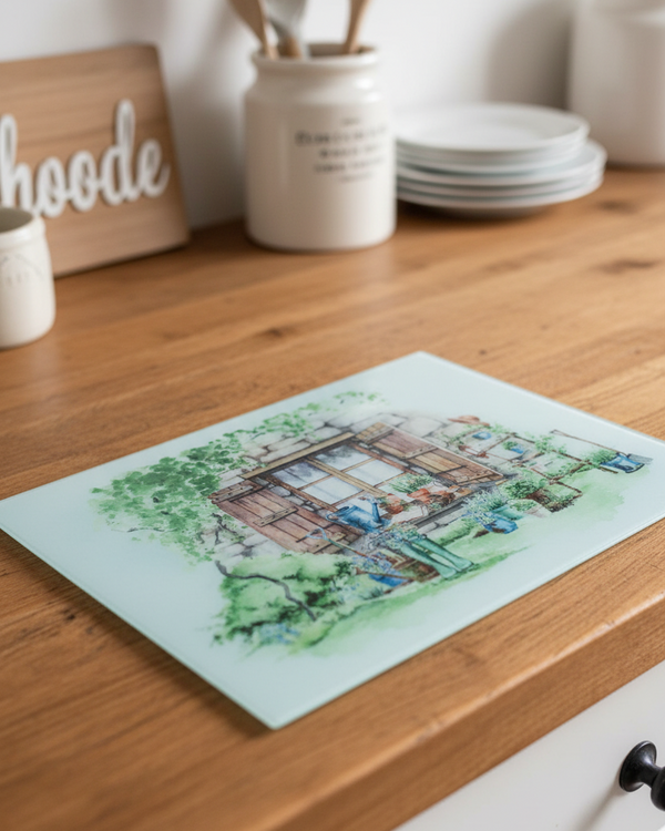 Country Garden Cutting Board