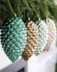 Coloured Glass Pinecone