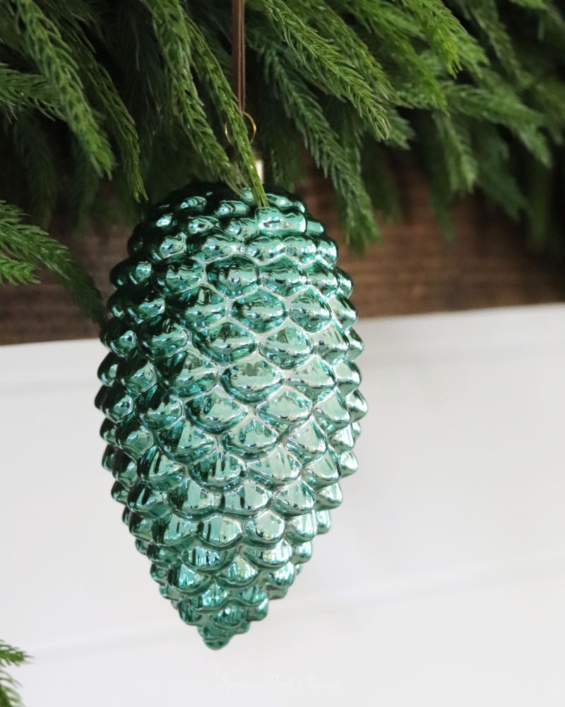 Coloured Glass Pinecone
