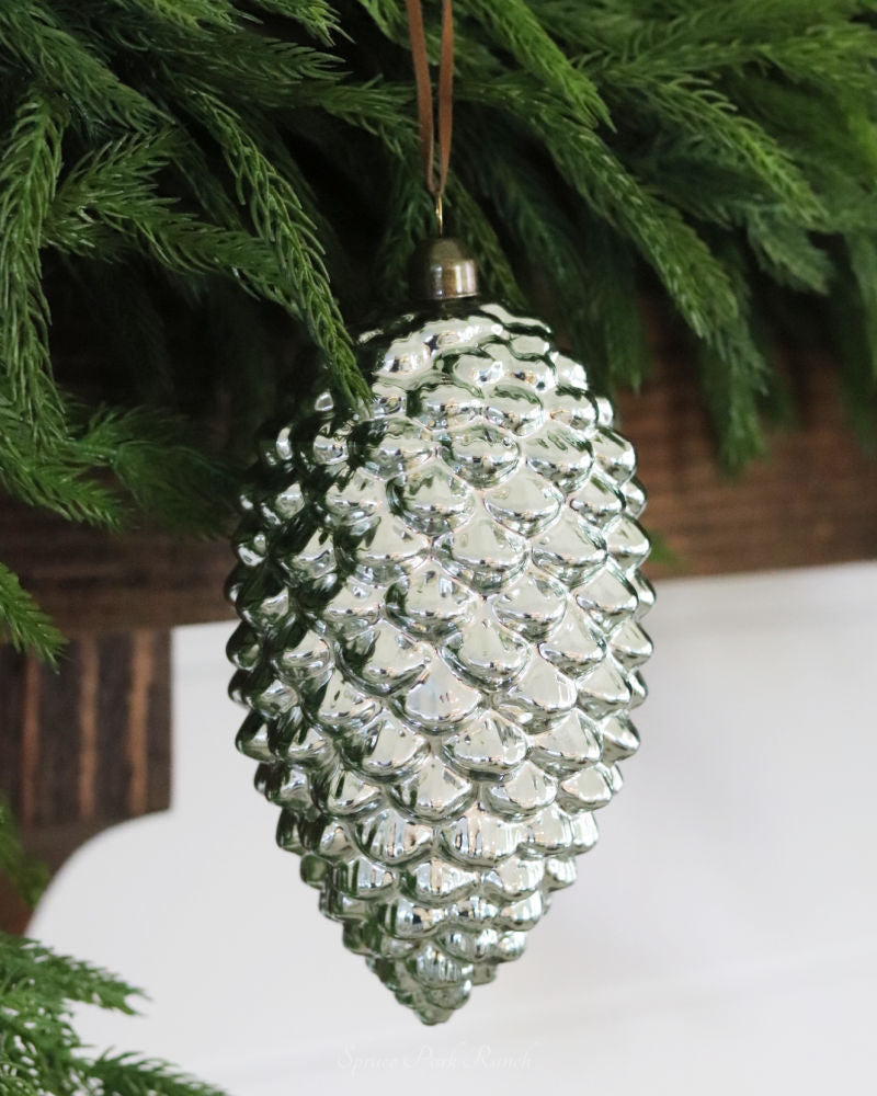 Coloured Glass Pinecone