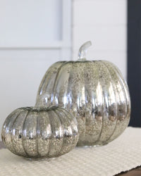 Light Up Mercury Glass Pumpkin