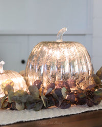 Light Up Mercury Glass Pumpkin