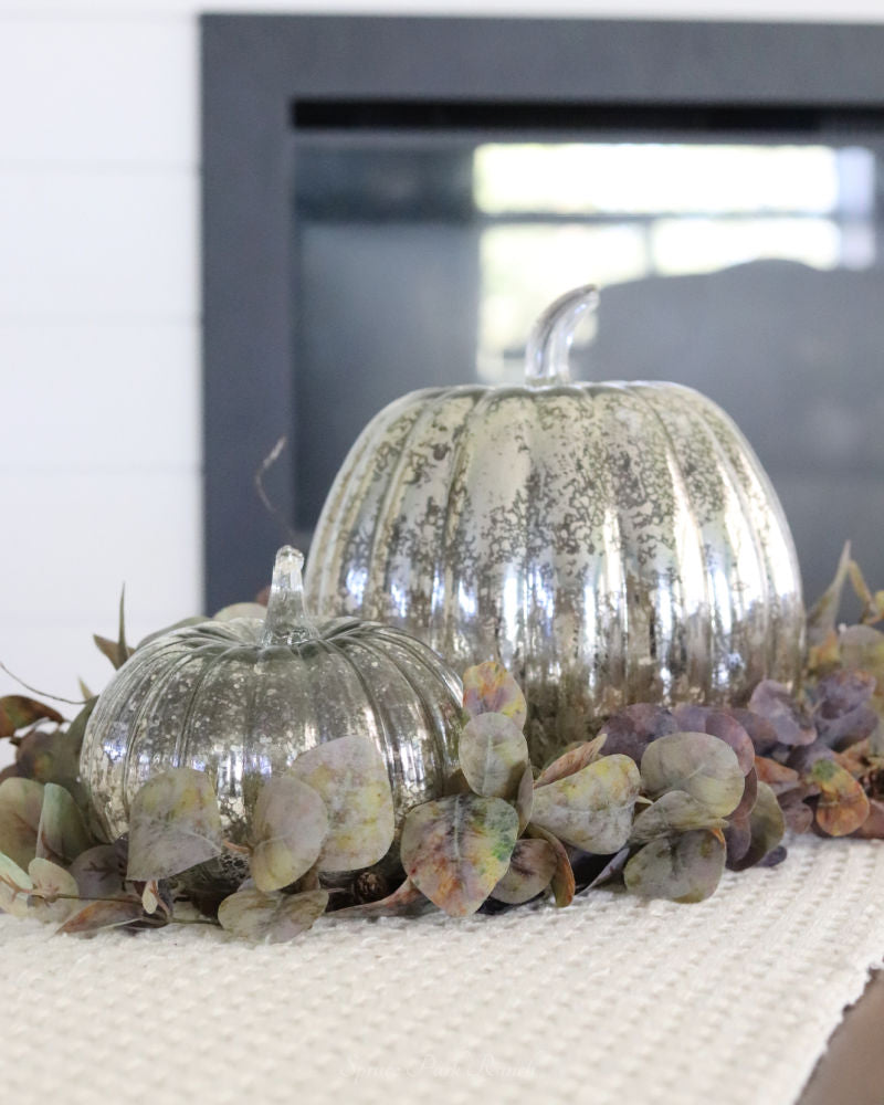 Light Up Mercury Glass Pumpkin