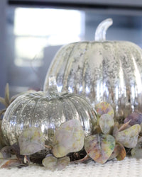 Light Up Mercury Glass Pumpkin