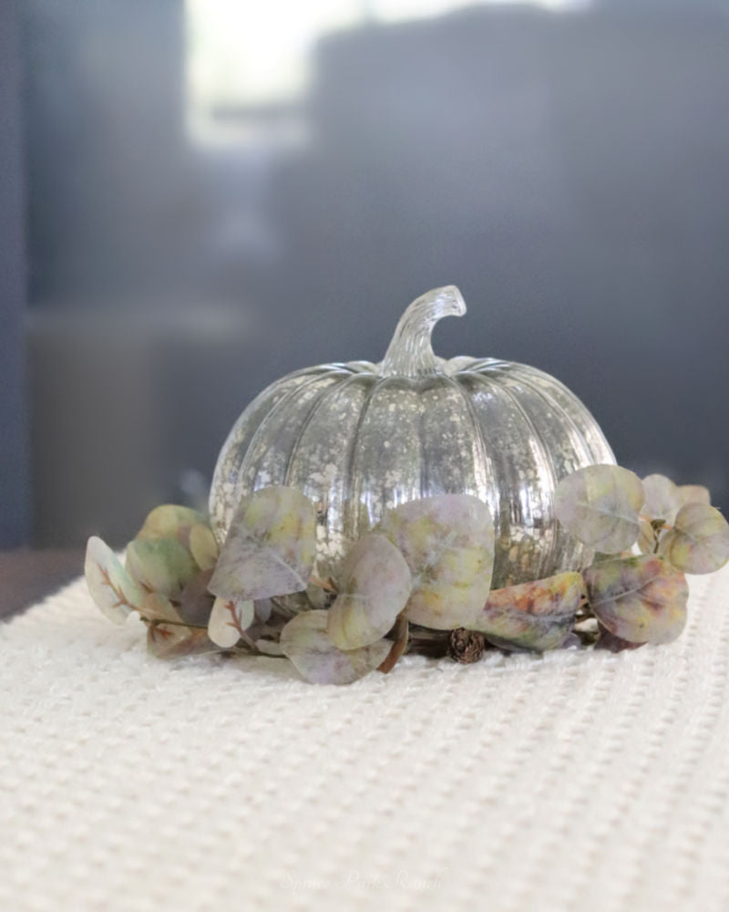Light Up Mercury Glass Pumpkin