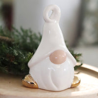 Ceramic Christmas Little Gnome Glazed