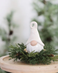 Ceramic Christmas Little Gnome Glazed