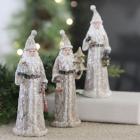 Gold Dusted Vintage Santa Figurine