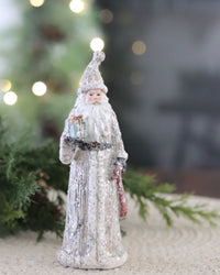 Gold Dusted Vintage Santa Figurine