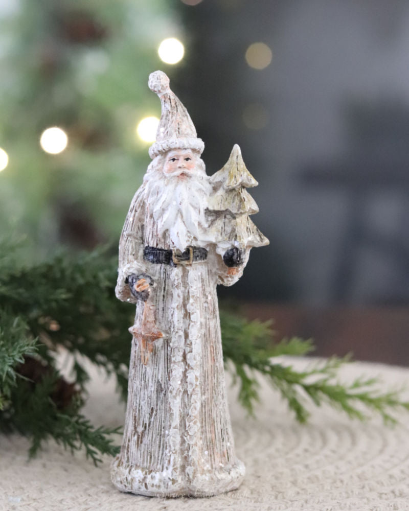 Gold Dusted Vintage Santa Figurine