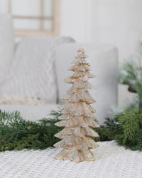 Gold Resin Glitter Tree