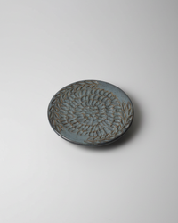 Wheat Design Garlic Grater Plate Crystal Blue