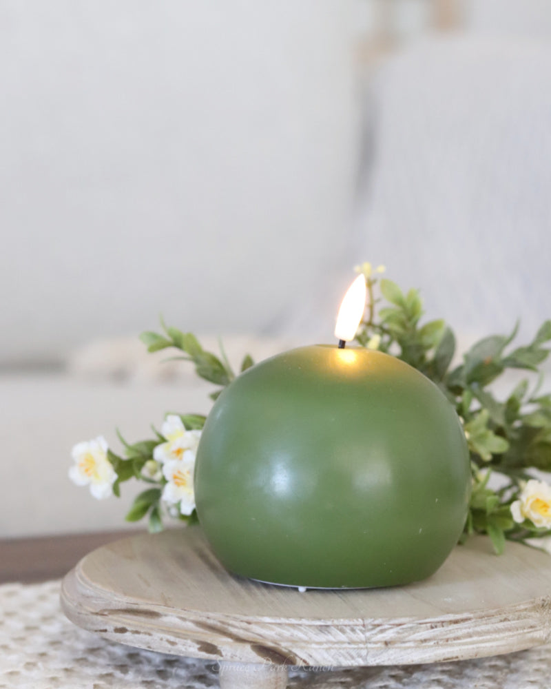 Luxlite Green Ball LED Candle