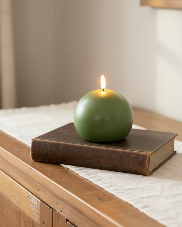 Luxlite Green Ball LED Candle